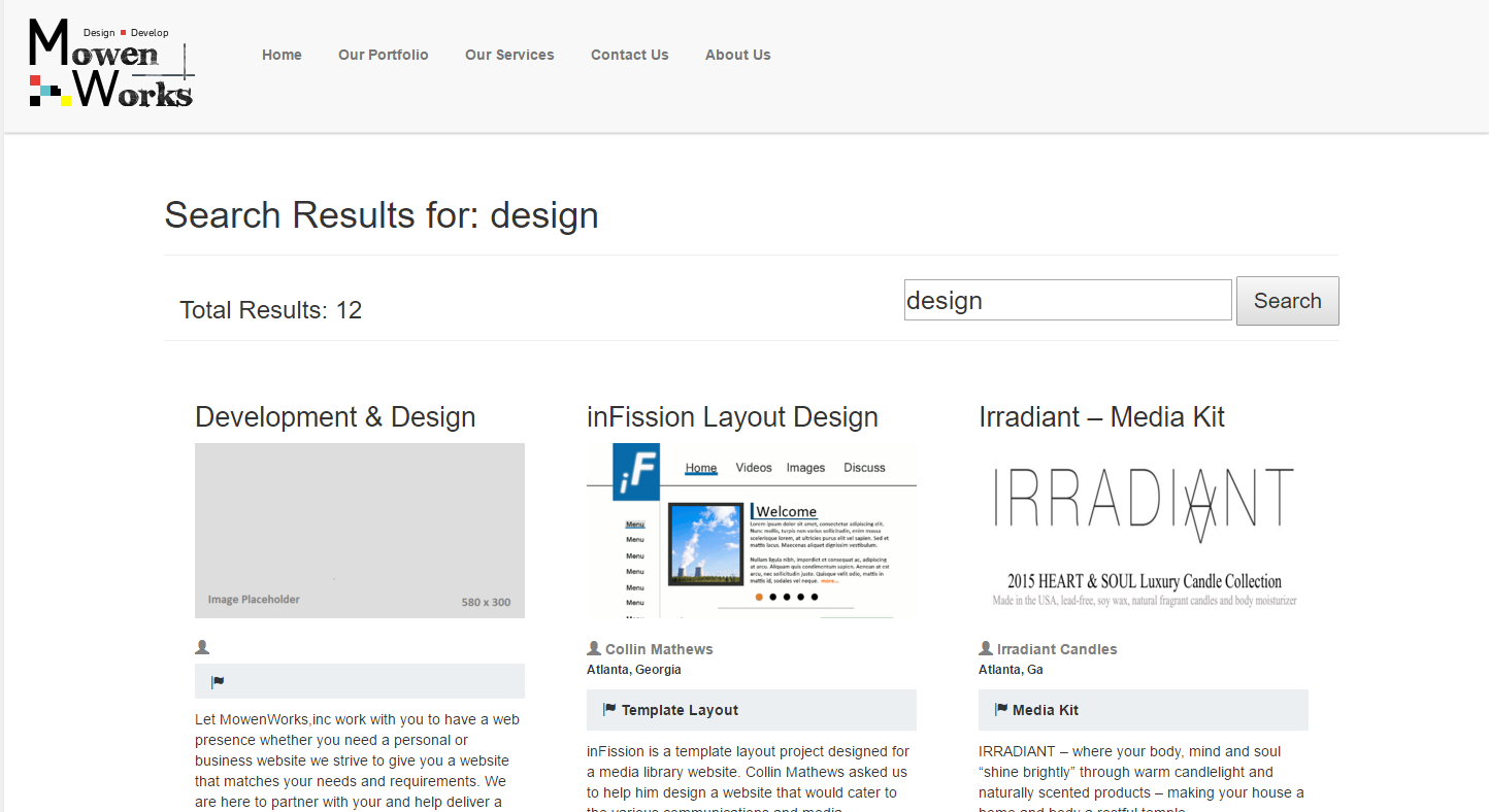 Search Result Page Design.